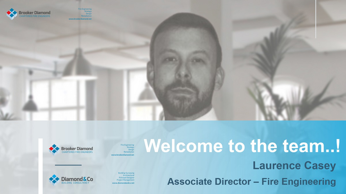 A warm welcome to Laurence Casey
